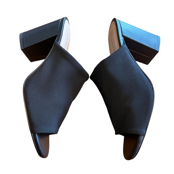 Gianni Bini Black Slip On Knit Heel Sandal Size 7.5 - Picture 1 of 10